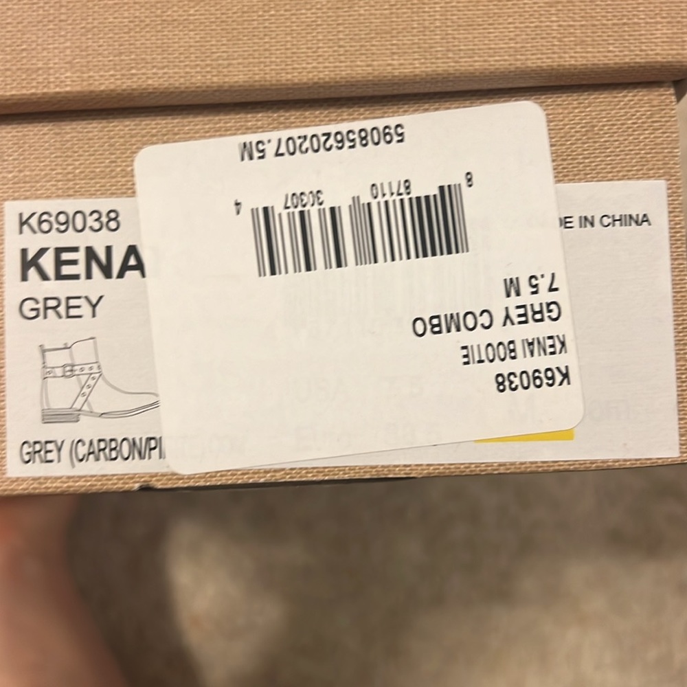 New Kork Ease Kenai grey booties 7.5 boots shoes - Picture 7 of 7